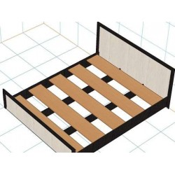 Кровать с матрасом Эконом 1.6x2.0 метра